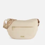 ALVIERO MARTINI PRIMA CLASSE Nylon Eco Vibe tracolla a mezzaluna grande Avorio LB84/9732