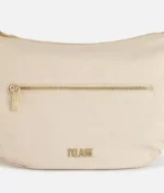 ALVIERO MARTINI PRIMA CLASSE Nylon Eco Vibe tracolla a mezzaluna grande Avorio LB84/9732 - immagine 4