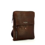 AERONAUTICA MILITARE Borsello pelle moro AM302 - immagine 2