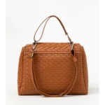 ORCIANI Borsa Sveva Nappa Woven Media a spalla in pelle intrecciata BT2006 colore CUOIO - immagine 3