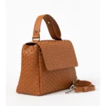 ORCIANI Borsa Sveva Nappa Woven Media a spalla in pelle intrecciata BT2006 colore CUOIO - immagine 2