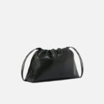 PINKO Borsa Clutch a spalla grande in pelle con logo Love Birds 105825 NERA - immagine 2