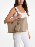MICHAEL KORS Borsa tote Quinn grande in pelle martellata 30T5GQNT9L TORTORA - immagine 3