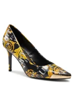 SCARPA CON TACCO VERSACE COUTURE NERO/ORO 75VA3S50 NUMERO 36