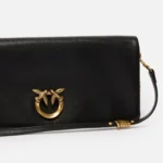 PINKO Pochette a tracolla media Love Bag Click Soft Horizontal in pelle 106022 - immagine 3