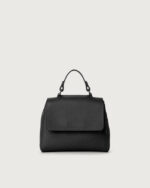 ORCIANI Borsa Sveva Soft Mini a mano in pelle con tracolla B02019SOF nera