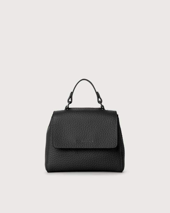 20W-B02019--_SOF-NER_00 ORCIANI Borsa Sveva Soft Mini a mano in pelle con tracolla B02019SOF nera - immagine 1