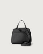ORCIANI Borsa Sveva Soft Mini a mano in pelle con tracolla B02019SOF nera - immagine 4