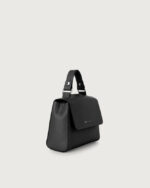 ORCIANI Borsa Sveva Soft Mini a mano in pelle con tracolla B02019SOF nera - immagine 2
