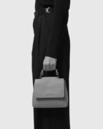 ORCIANI Borsa Sveva Soft Mini a mano in pelle con tracolla B02019SOF nera - immagine 6