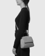 ORCIANI Borsa Sveva Soft Mini a mano in pelle con tracolla B02019SOF nera - immagine 5