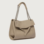 ORCIANI Borsa Venus Soft Midi a spalla in pelle martellata B02212SOF SABBIA - immagine 2
