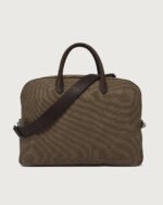 ORCIANI Borsone Jones Safari in canvas e pelle P00748SFR - immagine 3