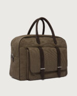 ORCIANI Borsone Jones Safari in canvas e pelle P00748SFR - immagine 2