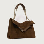 ORCIANI Borsa Venus Peach Midi a spalla in suede B02212PEA COCOA - immagine 2