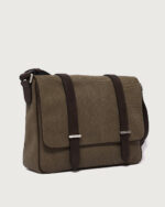 ORCIANI Jones Midi Safari borsa messenger in canvas e pelle con tracolla P00749SFR - immagine 2