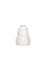 LOVE MOSCHINO Sneakers Eclipse in pelle con logo e suola platform JA15065G1O BIANCO-NERO - immagine 4