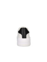 LOVE MOSCHINO Sneakers Eclipse in pelle con logo e suola platform JA15065G1O BIANCO-NERO - immagine 5