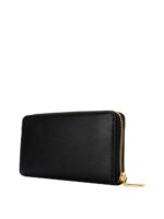 LOVE MOSCHINO Portafoglio con zip e dettaglio cuore in metallo dorato JC5505PP1OLQ0 NERO - immagine 2