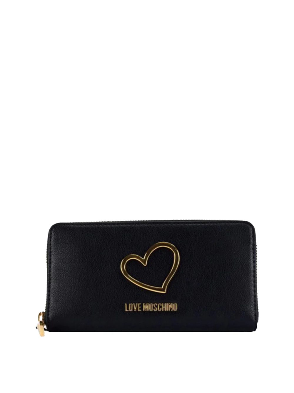 261-moschino-precollection-jc5505pp1o-lq0000_dea16231-ce8a-4729-88fd-50ef801e0475 LOVE MOSCHINO Portafoglio con zip e dettaglio cuore in metallo dorato JC5505PP1OLQ0 NERO - immagine 1