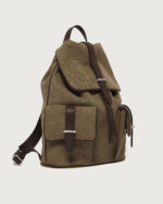 ORCIANI Zaino Jones Safari in canvas e pelle P00750SFR - immagine 3