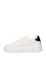 LOVE MOSCHINO Sneakers Eclipse in pelle con logo e suola platform JA15065G1OIAH BIANCO-NERO - immagine 4