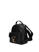 LOVE MOSCHINO Zaino con logo frontale e tasca esterna, spallacci regolabili JC4137PP1OLQ0 NERO - immagine 2
