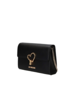 LOVE MOSCHINO Borsa a tracolla con patta e dettaglio a cuore JC4327PP1OLQ0 NERA - immagine 3