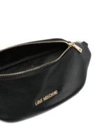 LOVE MOSCHINO Marsupio con zip e logo frontale JC4010PP1OLB0 NERO - immagine 2