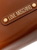 LOVE MOSCHINO Borsa tote con logo frontale e manici a spalla JC4129PP1OLH0 CUOIO - immagine 5