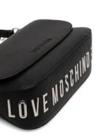 LOVE MOSCHINO GIANT Borsa a spalla con patta e tracolla regolabile JC4123PP1OLT0 NERA - immagine 4