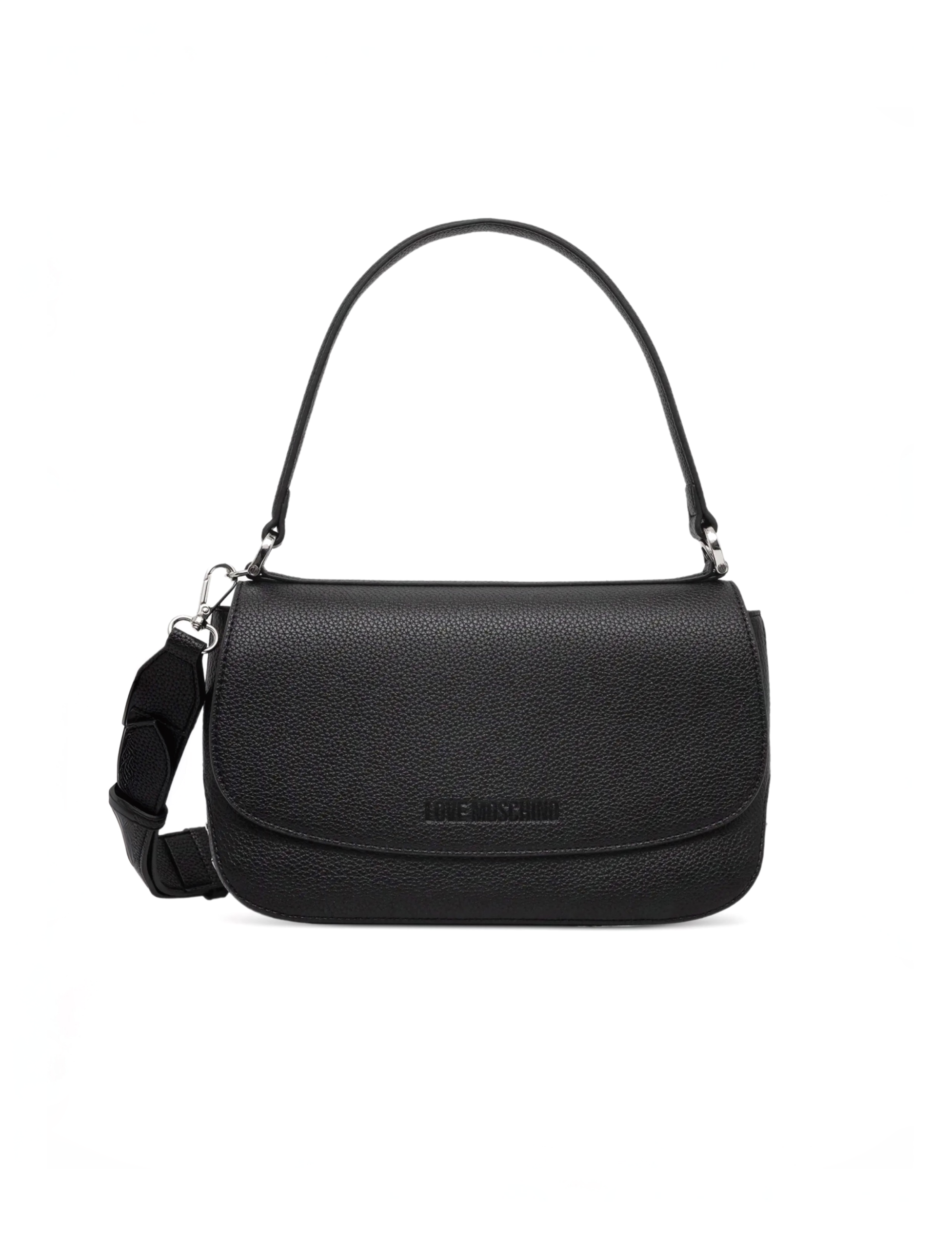 34224734_65488022_2048 (2) LOVE MOSCHINO GIANT Borsa a spalla con patta e tracolla regolabile JC4123PP1OLT0 NERA - immagine 1