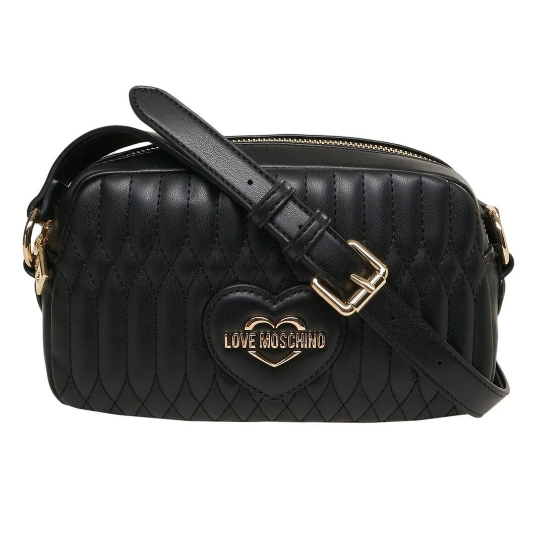 4eccc7f68df2dee562a884a90bdc5699 LOVE MOSCHINO Borsa a tracolla in ecopelle con logo cuore e lavorazione trapuntata JC4014PP1O NERA - immagine 1