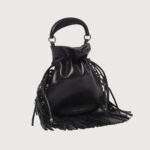 ORCIANI Mini bag a sacchetto Juice Jungle in pelle con frange B02233SPD - immagine 2
