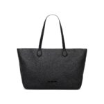 LOVE MOSCHINO GIANT Borsa shopper in ecopelle con logo frontale e chiusura zip JC4121PP1OLT0 NERA