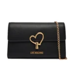 LOVE MOSCHINO Borsa a tracolla con patta e dettaglio a cuore JC4327PP1O NERA