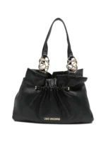 LOVE MOSCHINO Borsa a spalla con dettagli dorati e drappeggio JC4009PP1OLB0