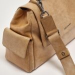 ORCIANI Borsa Sveva Stark Midi a spalla in pelle con tracolla BT2006STK - immagine 4
