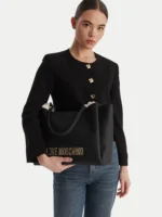 LOVE MOSCHINO BOLD LOVE Borsa shopper in ecopelle JC4107PP1OKD0 NERA - immagine 3