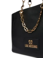 LOVE MOSCHINO Borsa in pelle con dettagli catena e manici a spalla JC4164PP1OL12 - immagine 3