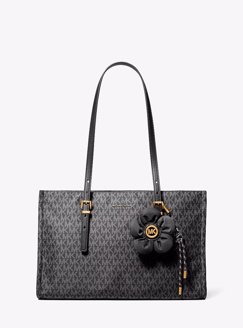 30T6A6ZT8C-001-0001_1-tif MICHAEL KORS Shopping Media Zadie 30T6A6ZT8C Nera Monogramma - immagine 1