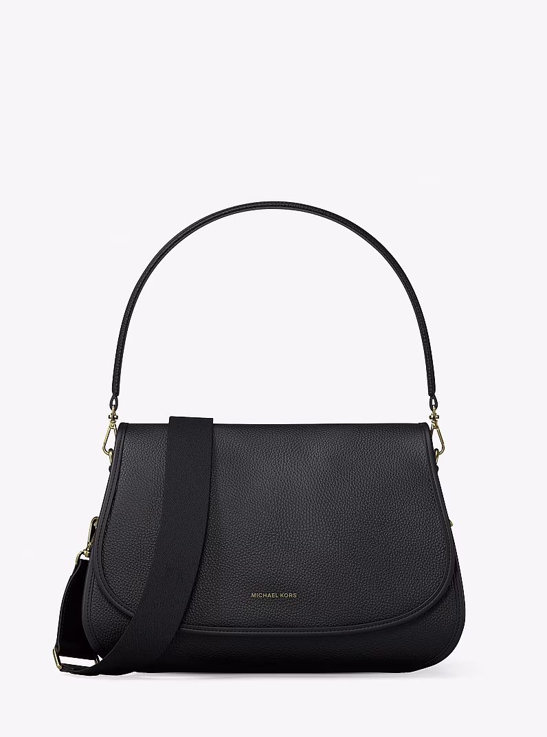 30T6AX3M2L-001-0001_1-tif MICHAEL KORS Borsa Messenger Holmes in pelle 30T6AX3M2L nera - immagine 1