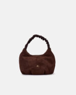 CUOIERIA FIORENTINA Borsa Hobo Chop pelle scamosciata B000006099240 Cioccolato