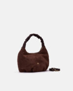 CUOIERIA FIORENTINA Borsa Hobo Chop pelle scamosciata B000006099240 Cioccolato - immagine 2