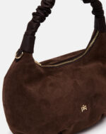 CUOIERIA FIORENTINA Borsa Hobo Chop pelle scamosciata B000006099240 Cioccolato - immagine 3