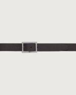 ORCIANI Cintura reversibile Dollaro Double in pelle 3 cm U08310 Nero/Ebano - immagine 5