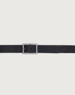 ORCIANI Cintura reversibile Dollaro Double in pelle 3 cm U08310 Nero/Ebano - immagine 6