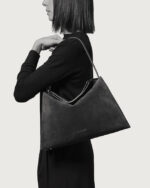 ORCIANI Borsa Trinity Media in Pelle Scamosciata B02231 - immagine 4
